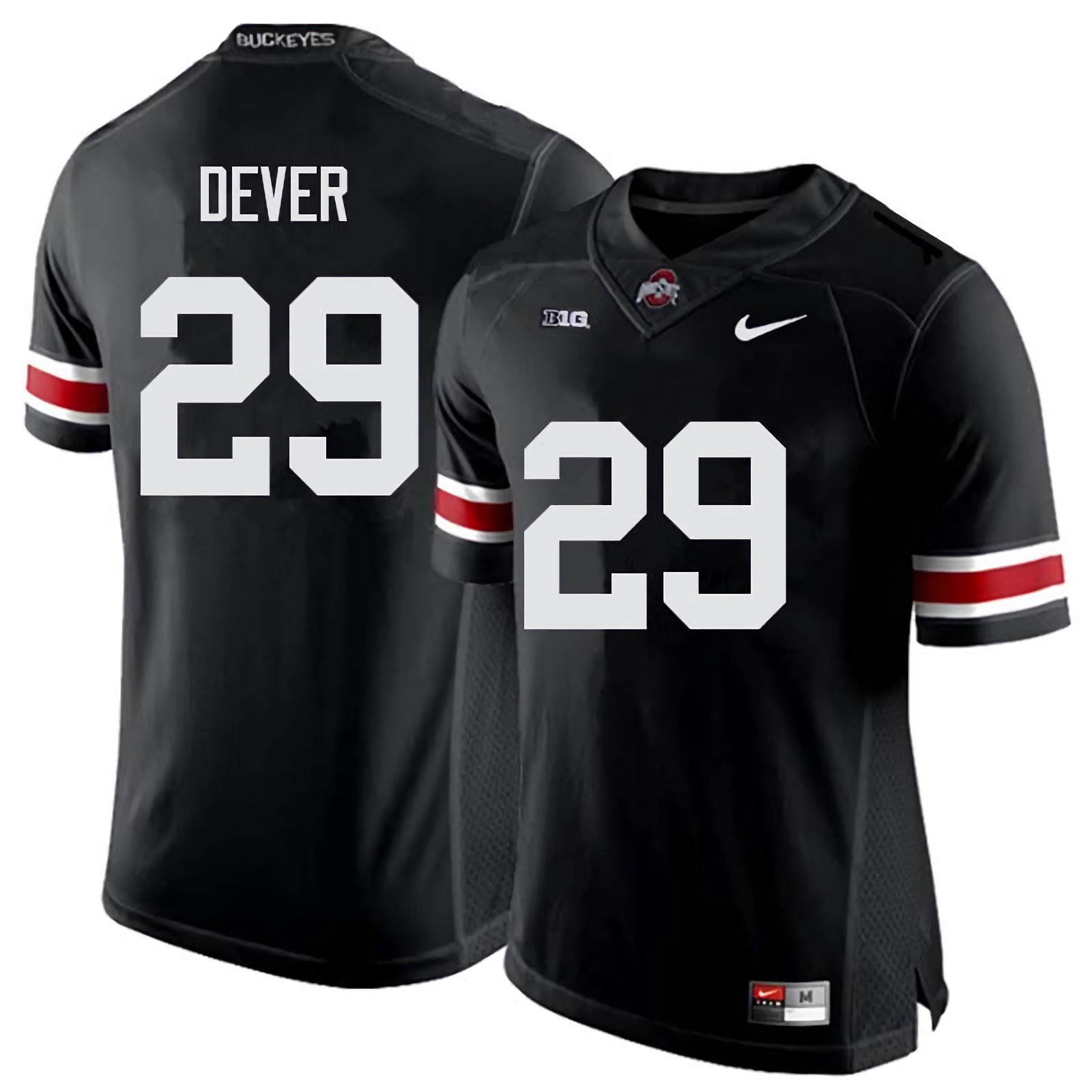 Kevin Dever Ohio State Buckeyes Men's NCAA #29 Nike Black College Stitched Football Jersey LWH6156AL